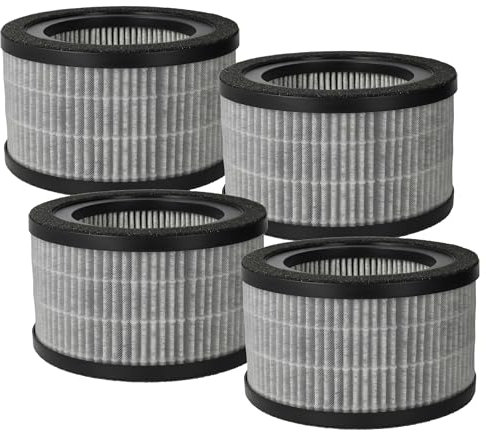 vhbw 4X Luftilter kompatibel mit Beurer LR 220 Luftreiniger - Kombifilter Vorfilter + HEPA + Aktivkohle