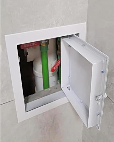 Panneaux d'accès Inspection Porte D'accès Métallique Avec Cadre En Aluminium, Porte De Service Métallique Intérieure/extérieure, Plaque De Recouvrement De Volet D'ouverture, Serrure De Poignée De Port