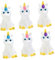 CIYODO 2 Tomar Ducha Juguetes Juguete de Ducha Juguete de baño Unicornio duchándose Juguetes de polivinilo