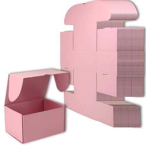 Cenoid Carton Emballage Colis 30 x 23 x 15 cm Grand Format, Lot de 15 Boîtes d'expédition Cadeaux Postal (rosa)