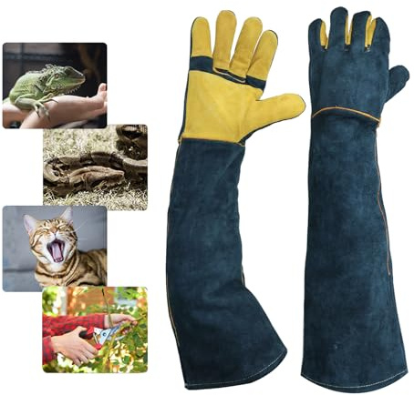 FIPASEN Guanti da Lavoro Anti-Bite, Pollice Guanti di Protezione per Bagno, Saldatura, Grooming, Manipolazione di Rettili
