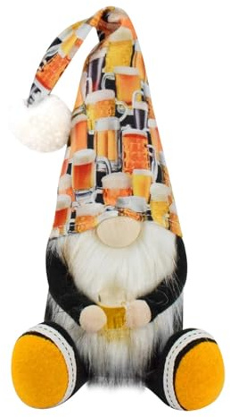Generisch Oktoberfest Themenstatuen Dekoration, Bierzwerg, Rustikale Deko für Home-Bar, Bierliebhaber, 50 cm Hoch Gefüllte Spielzeugfigur Orament Für Oktoberfest Party