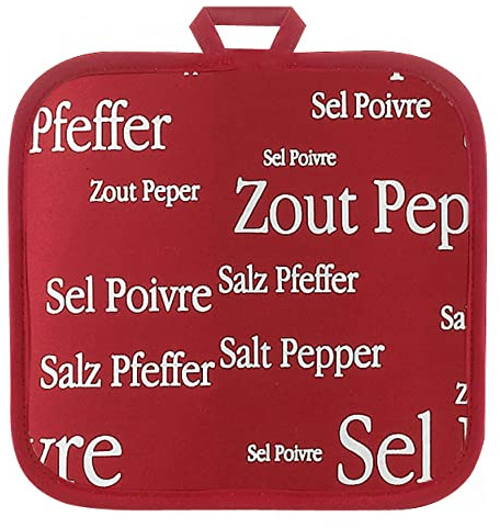 Topflappen Sel & Poivre 20 X 20 rot 20 x 20 cm Winkler