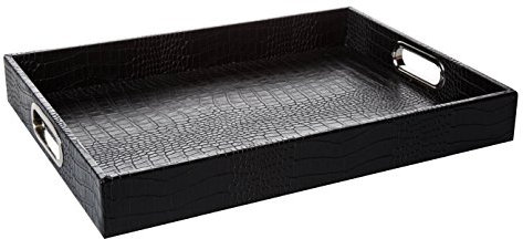 SIGNATURE HOME COLLECTION Vassoio, Ottone, Nero