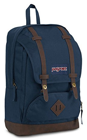 JANSPORT CORTLANDT Large Backpack, 15 Inch Laptop Compartment, navy, One Size
