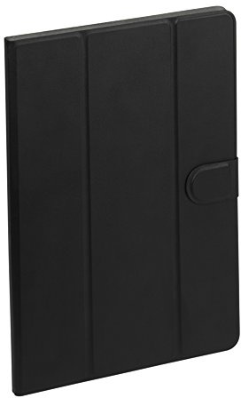 Vivanco T-UF10BL Universal ultra-flache Kunstleder Klapptasche (25,4 cm (10 Zoll) Standfunktion für Tablet) schwarz