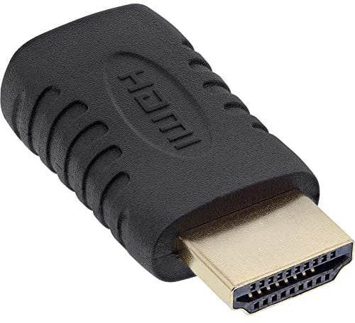 InLine HDMI Adapter A Stecker auf Mini C Buchse vergoldete Kontakte schwarz