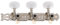 Golden Gate F-2118 Stimmgerät für Konzertgitarre, 2 Dielen (3+3) Nickel