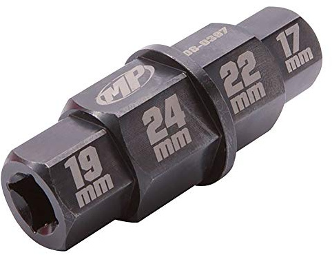 Motion Pro 08-0397 Chrom Sechskant-Achswerkzeug 17,19,22,24 mm