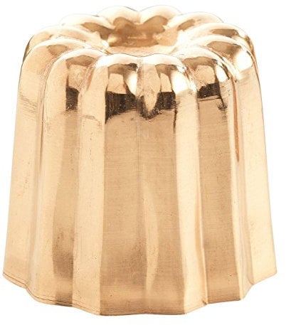 Patisse 43016 Backform für Canelé de Bordeaux, Kupfer, 35 mm, 6 Stück