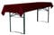 TexDeko® Tischdecke für Bierzeltgarnitur 250 x 100 cm Biertischdecke (Bordeaux) Blickdicht waschbar & wiederverwendbar mit Oeko-TEX Zertifikat