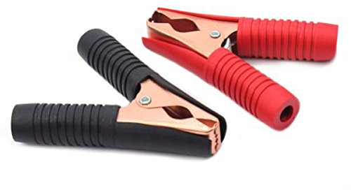 WINOMO Pinces Crocodile pour Chargeur Batterie Démarreur Rapide (Noir + Rouge) 2Pcs