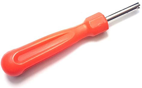 Extractor de válvulas, herramienta para reparación de neumáticos de coche, destornillador, rojo