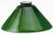 Abat-jour en verre conique vert 25 cm