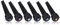 6Pcs Chevilles de Guitare d'ébène, Cheville de chevalet pour Guitare Folk Acoustique de 6 Cordes