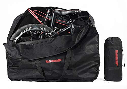 KOSSJAA Faltrad transporttasche Tragetasche Fahrrad Reisen 20 Zoll Tasche Bike Koffertasche (Schwarz 20 )
