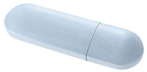 Yardwe Porta Spazzolino da Viaggio Portatile Porta Spazzolino e Dentifricio da Viaggio,Custodia per spazzolino per Viaggi,Famiglia,Campeggio,Scuola (Blu)