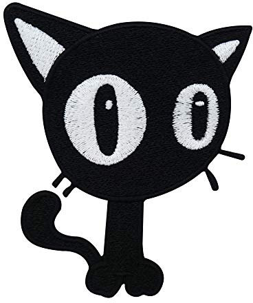 Finally Home Schwarze Katze Bügelbild Patch zum Aufbügeln | Katzen Patches, Aufbügelmotive