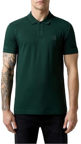 BOSS Mens Passenger Slim-fit Stretch-Cotton Polo Shirt with Logo Patch