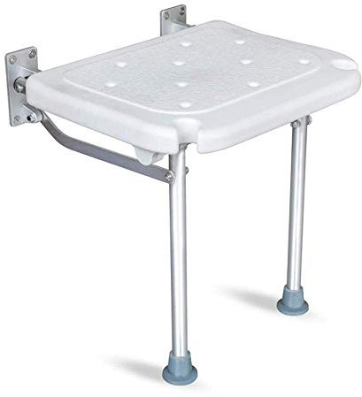 HUOQILIN Duschstuhl Mit Beinen Bad Klappstuhl ältere Kinder Bad Wand Stuhl Gang Wand Stuhl ändern Schuh Bank Weiß