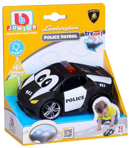 BB Junior - Policía Lamborghini, Vehículo de Juguete Que no se Monta