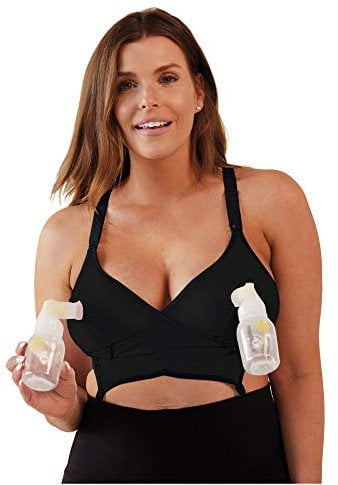 BRAVADO! DESIGNS Original Pumping & Nursing Bra (Black, M)