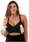 BRAVADO! DESIGNS Damen All-in-One Hands-Free Original Pump- und Still-BH aus Baumwoll-Modal - Schwarz - M