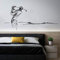 Zdklfm69 WandSticker Wandtattoos abstrakte Golf Golfer Loch Aufkleber Hockeyschläger Vinyl Aufkleber Home Interior Room Decoration 103x45cm