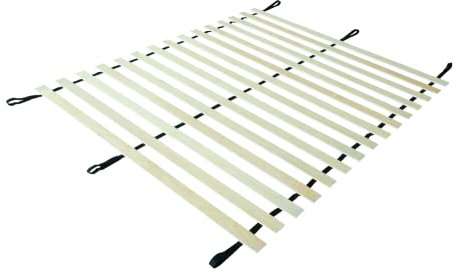 EVERGREENWEB Doppellattenrost 140x200 cm 16 Rolllattenrost und flexibel - ohne Rahmen - Praktische Lattenrost aus Birkenholz, die aufgerollt Werden kann Bettrost Rollroste für Plattformbett