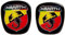 Abarth Adesivo 3D Logo Scudetto Ufficiale per Fiat Bravo, Anteriore e Posteriore, 75 x 69 mm, 71 x 65 mm, Rosso