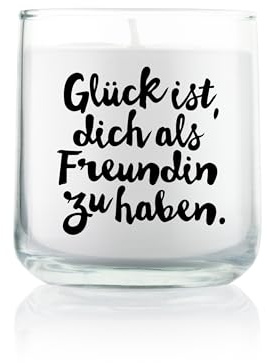 Feel Good Candle | Duftkerze im Glas | Windlicht | Kerze als Geschenk und zur Dekoration (Vanille, Glück)