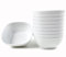 EWEIGEER 4.4-inch Melamine Dessert Bowl Kids Plastic Bowls,Small Bowl For Ice Cream Snacks Rice Salad Soup Cereal.Set of 10(White)