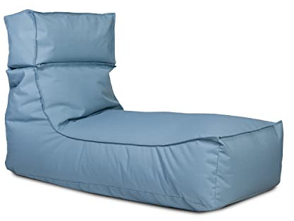 Ecopuf Pouf extérieur Relax Camel – Chaise Poire résistante aux intempéries avec Appui-tête Amovible – Poire résistante aux UV – pour intérieur et extérieur