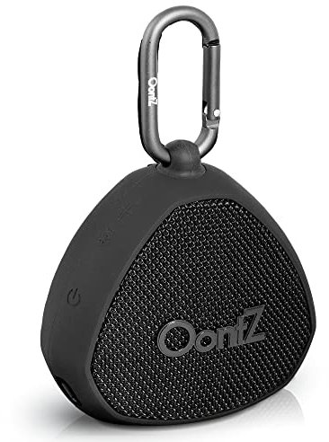 OontZ Clip Portable Wireless Bluetooth Speaker with Carabiner, 12W IPX7 Waterproof Outdoor Travel Speaker