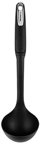 Tower T832181 Precision Plus Nylon Ladle with Softtex Handles and Hanging Loop, BPA Free, Black