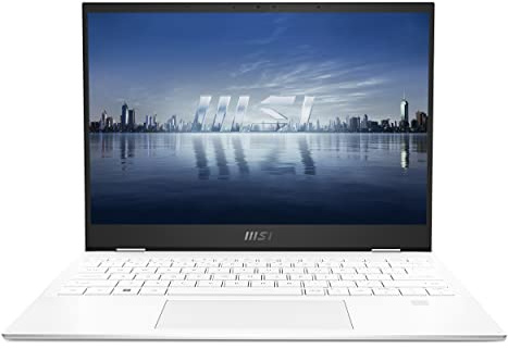 MSI Summit E13FlipEvo A13MT-224ES Laptop, 33,4 cm (13,4 Zoll), FHD+ Touchscreen, (Intel® Core™ i7-1360P, 16 GB RAM, 1 TB SSD, Windows 11 Home), Weiß, spanische QWERTY-Tastatur