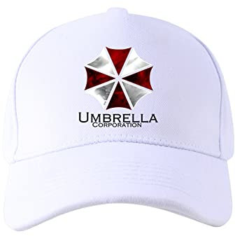 RIPPED Base Caps Herren, Resident ev-il Drucken Trucker Cap, Casual Kappe Damen für Draussen Sport Oder Auf Reise-White||54-60cm