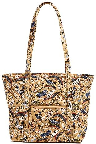 Vera Bradley Damen Cotton Small Vera Tote Bag Handtasche, Französische Hühner