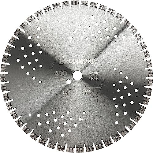 LXDIAMOND Diamant-Trennscheibe 400mm x 25,4mm Diamantscheibe für Kalksandstein hart Beton Granit Mauerwerk Hartgestein 400 mm passend für Schneidetische, Tischsägen, Trennjäger - in Premium Qualität