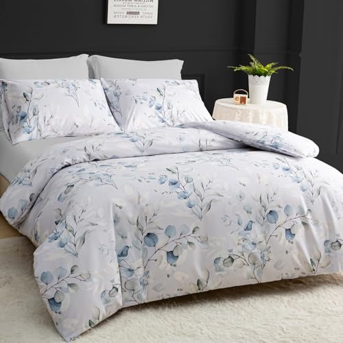 Lazzaro Double Duvet Set - Premium Microfiber Reversible Double Duvet Cover - Ultrasoft Hypoallergenic Luxury Quilt Cover Bedding Set With Zipper Closure