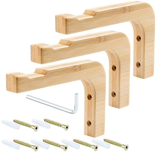 BAM BOO BOX - Soporte para plantas de pared, gancho de pared de madera, soporte para macetas, soporte de pared para plantas, gancho de madera, gancho para plantas, soporte de pared, soporte para