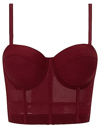 Cocila Top Camisole for Women Women's Fishbone Underwear Sexy Slim Fit Comfortable and Breathable Bar Tummy Waist Control Double Steel Boned Corset Black Corset Size 16