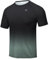 Huayuzh Herren UV Shirt Rashguard T-Shirt Schwimm Shirt Schnelltrocknend Leicht Atmungsaktiv Surfen Angeln Wandern Top Schwarzer Farbverlauf Dunkelgrau XXXL