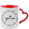You are Amazing Coffee Mug, Christian Gifts for Women, Religious Gifts,11oz Heart Handle Ceramic Mug. (Red)