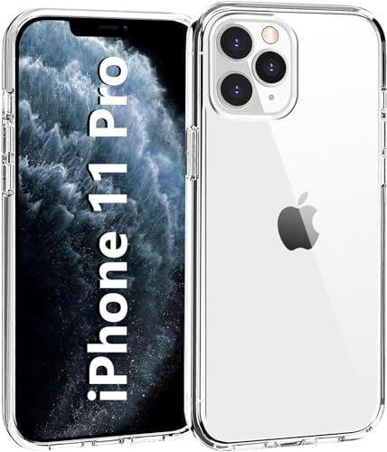 COQTEL® Coque pour iPhone 11 Pro 360° Transparente Protection intégrale en Silicone et TPU Antichoc
