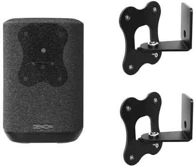 EUGOOCX Wall Mount Bracket for DENON Home 150 Wireless Speaker, Metal Wall-mount Holder Shelf for Home Audio Smart Speakers Accessories (1 Pair)