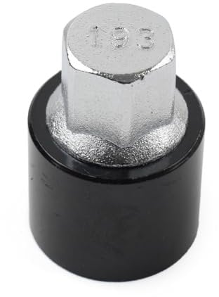 YFUK 1pc Metal Locking Scoket Adaptor Wheel Nut Screw Lug Removal Key Tool 193 Black & Silver For Vauxhall Variety Vehicles Car