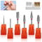 6 Piezas Fresas Torno para Uñas, Brocas de Carburo de Tungsteno, 1 Cepillo, 3/32 Pulgadas Brocas para Torno de Uñas para Eliminación de Gel Acrílico Cutícula (StilB)
