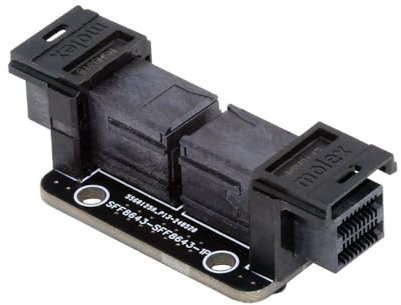 NFHK PCI-Express 4.0 Mini SAS HD SFF-8643 Female to SFF-8643 Female PCBA Coupler Adapter Extender