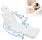 Almohada de baño de cuerpo completo, cojín de baño de lujo con 192 ventosas, almohadas de baño para bañera para soporte de cabeza y cuello, con bolsa de lavandería (blanco, 51 x 16 pulgadas)